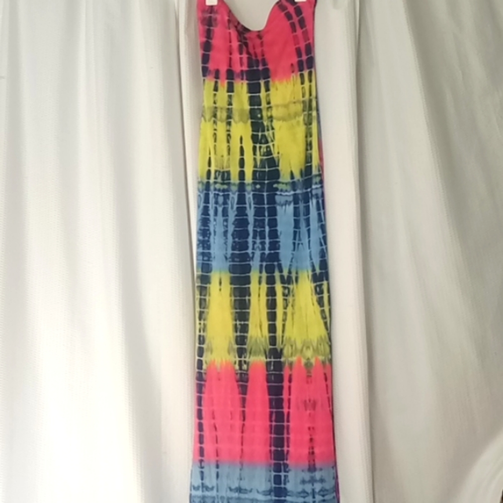 Tie Dye Tube Bodycon Dress